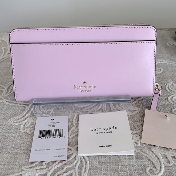 Kate Spade ♠️ NWT Pink Parrots Flock Party Large Continental Zip Around … - Picture 2 of 13